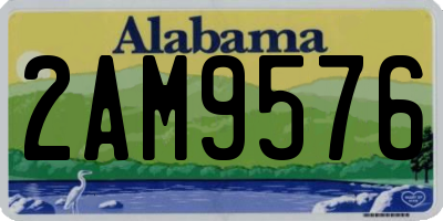 AL license plate 2AM9576