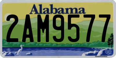 AL license plate 2AM9577