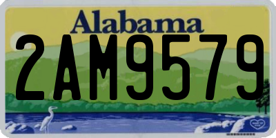 AL license plate 2AM9579