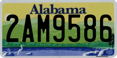 AL license plate 2AM9586