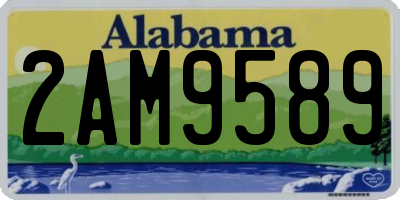 AL license plate 2AM9589