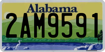 AL license plate 2AM9591