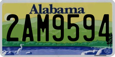 AL license plate 2AM9594