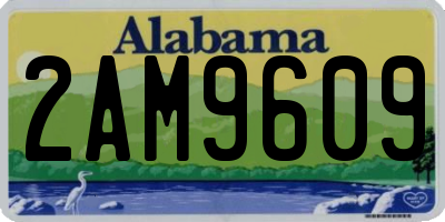 AL license plate 2AM9609