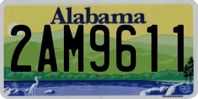 AL license plate 2AM9611