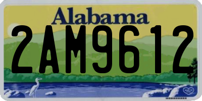 AL license plate 2AM9612