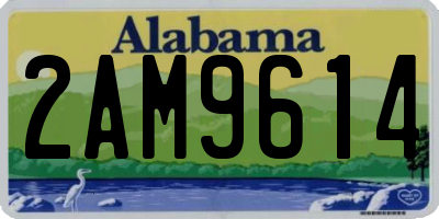 AL license plate 2AM9614