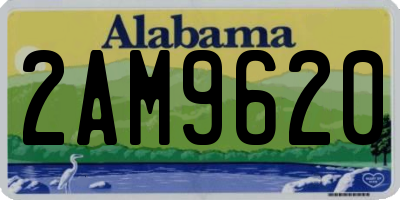 AL license plate 2AM9620