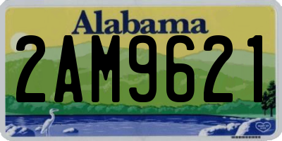 AL license plate 2AM9621