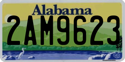 AL license plate 2AM9623