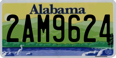 AL license plate 2AM9624