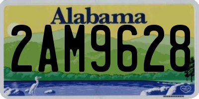 AL license plate 2AM9628