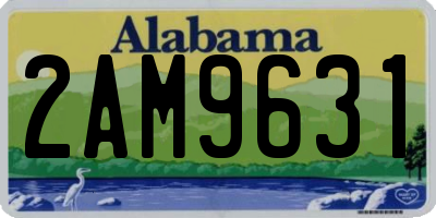 AL license plate 2AM9631