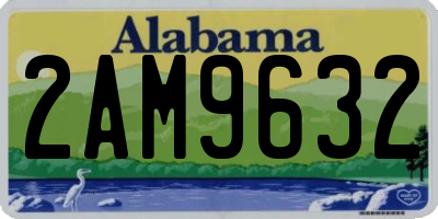 AL license plate 2AM9632