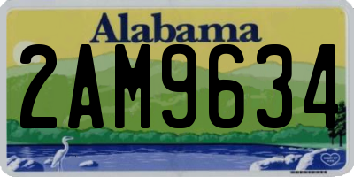 AL license plate 2AM9634