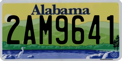 AL license plate 2AM9641