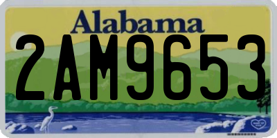 AL license plate 2AM9653