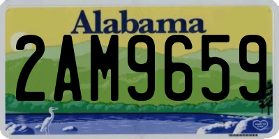 AL license plate 2AM9659