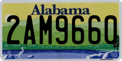 AL license plate 2AM9660
