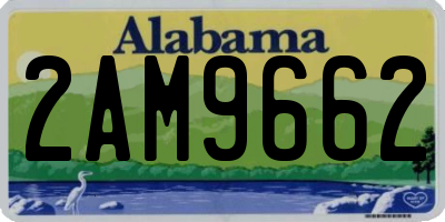 AL license plate 2AM9662