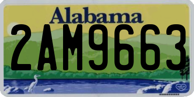 AL license plate 2AM9663