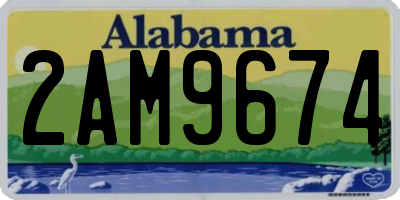 AL license plate 2AM9674