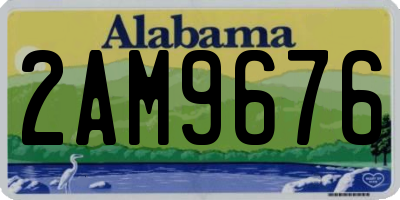 AL license plate 2AM9676