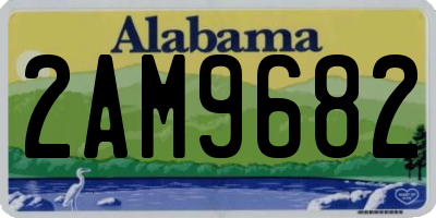 AL license plate 2AM9682