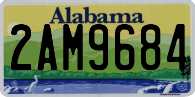AL license plate 2AM9684