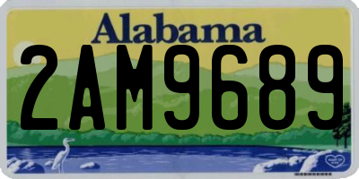 AL license plate 2AM9689