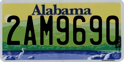 AL license plate 2AM9690