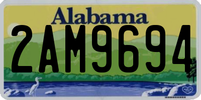 AL license plate 2AM9694