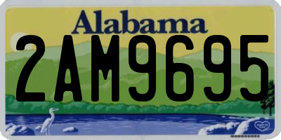 AL license plate 2AM9695