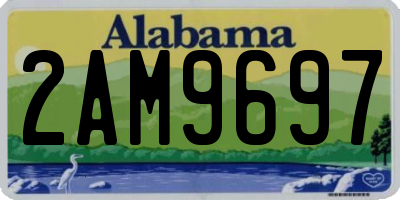 AL license plate 2AM9697