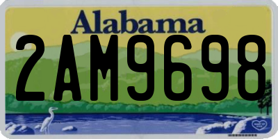 AL license plate 2AM9698