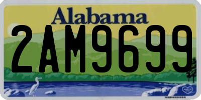 AL license plate 2AM9699