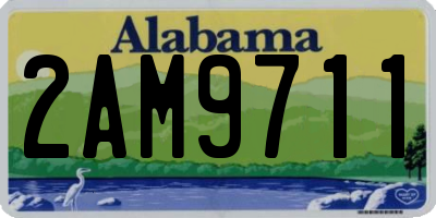AL license plate 2AM9711