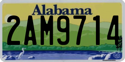 AL license plate 2AM9714