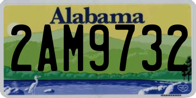 AL license plate 2AM9732