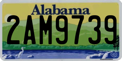 AL license plate 2AM9739