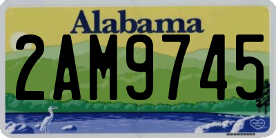 AL license plate 2AM9745