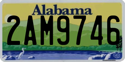 AL license plate 2AM9746