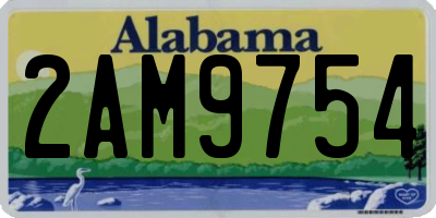 AL license plate 2AM9754
