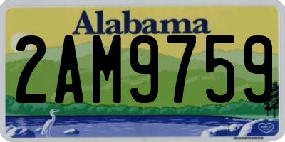 AL license plate 2AM9759