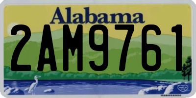 AL license plate 2AM9761