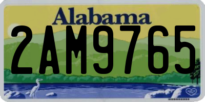 AL license plate 2AM9765