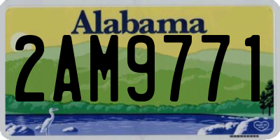 AL license plate 2AM9771