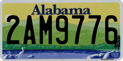 AL license plate 2AM9776