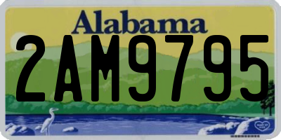 AL license plate 2AM9795