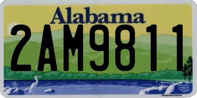 AL license plate 2AM9811